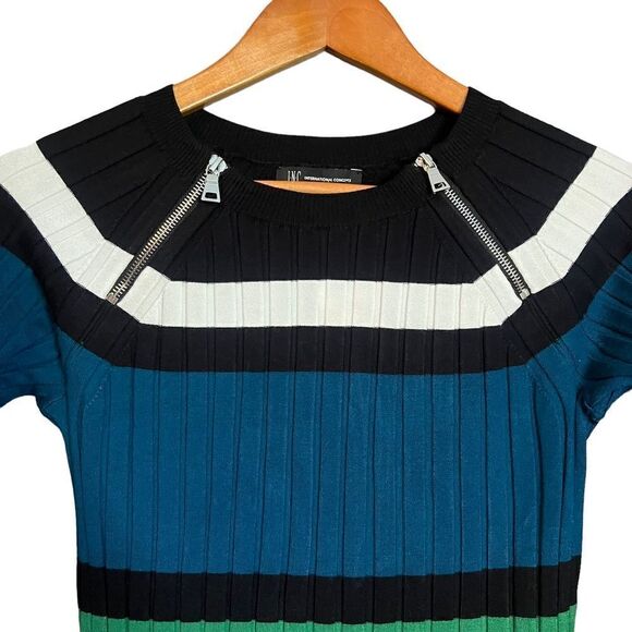 NWT! INC international concepts womens  zipper‎ pullover sweater - Picture 4 of 11